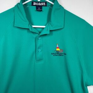 The Yacht & Racquet Club of Boca Raton BOAST Medium Green Polo Shirt Embroidered